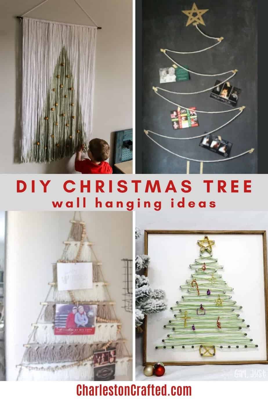 22 DIY wall hanging Christmas tree ideas