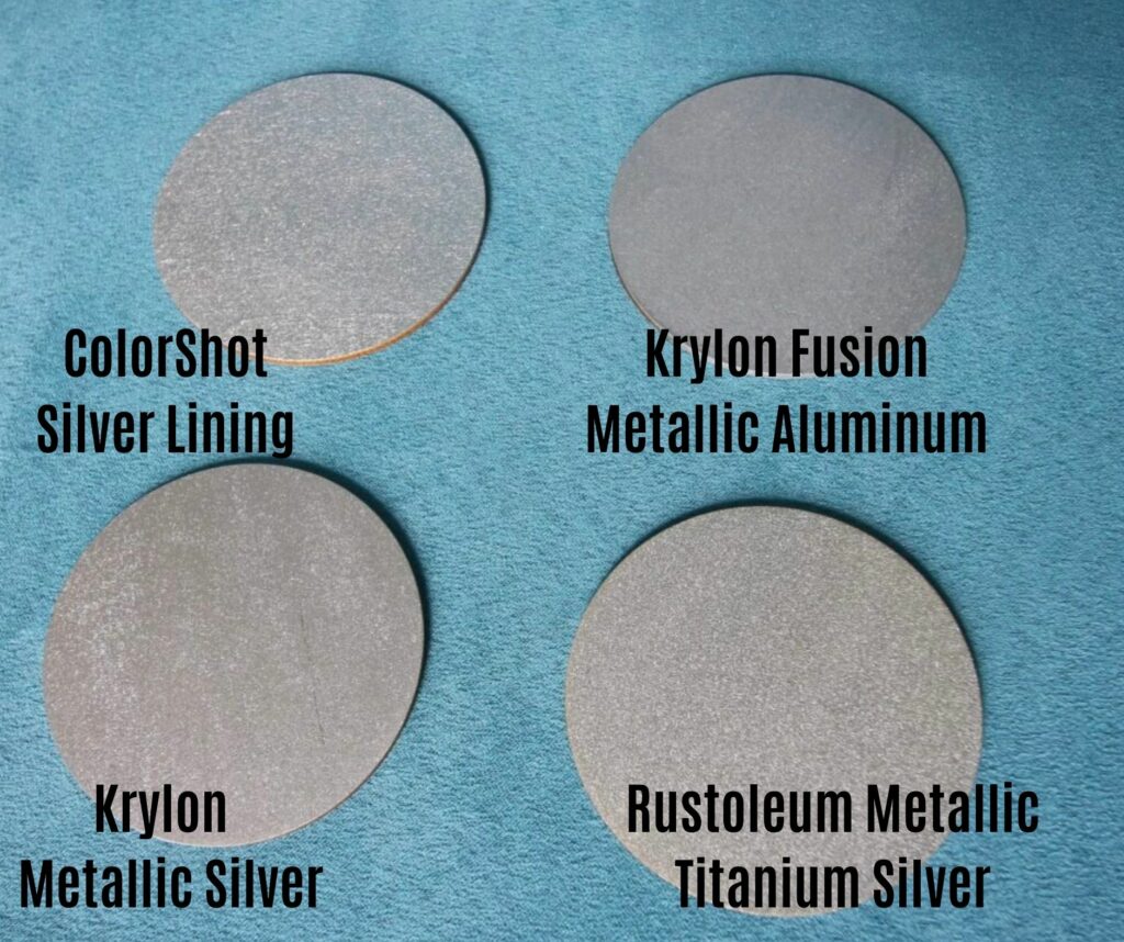 comparing silver spray paints