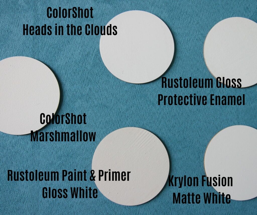 comparing white spray paints
