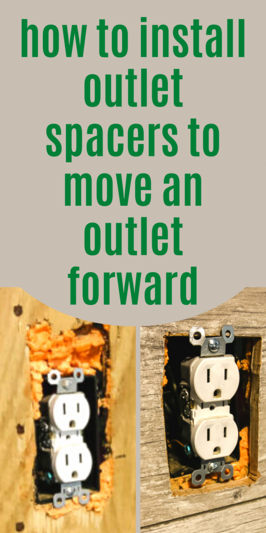 How to install outlet spacers