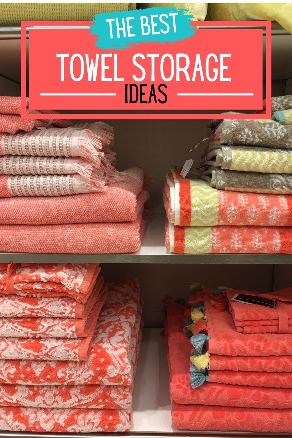 Easy DIY-able Towel Storage Ideas