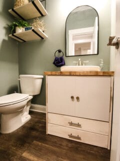 How to build a pedestal sink vanity - Charleston Crafted