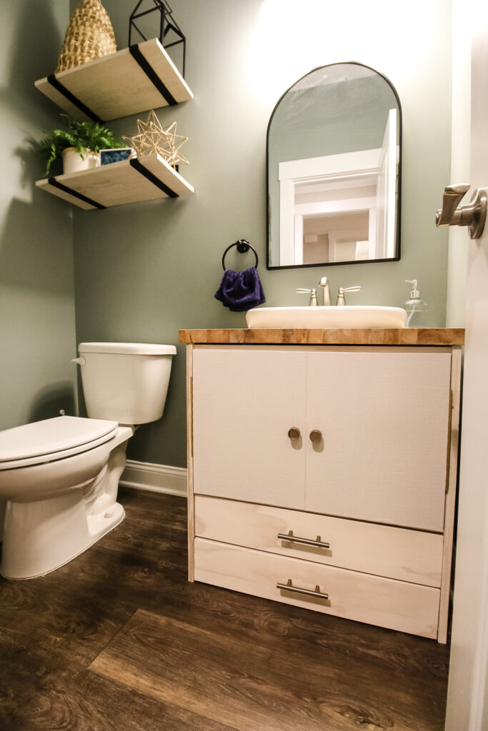 How to build a pedestal sink vanity - Charleston Crafted