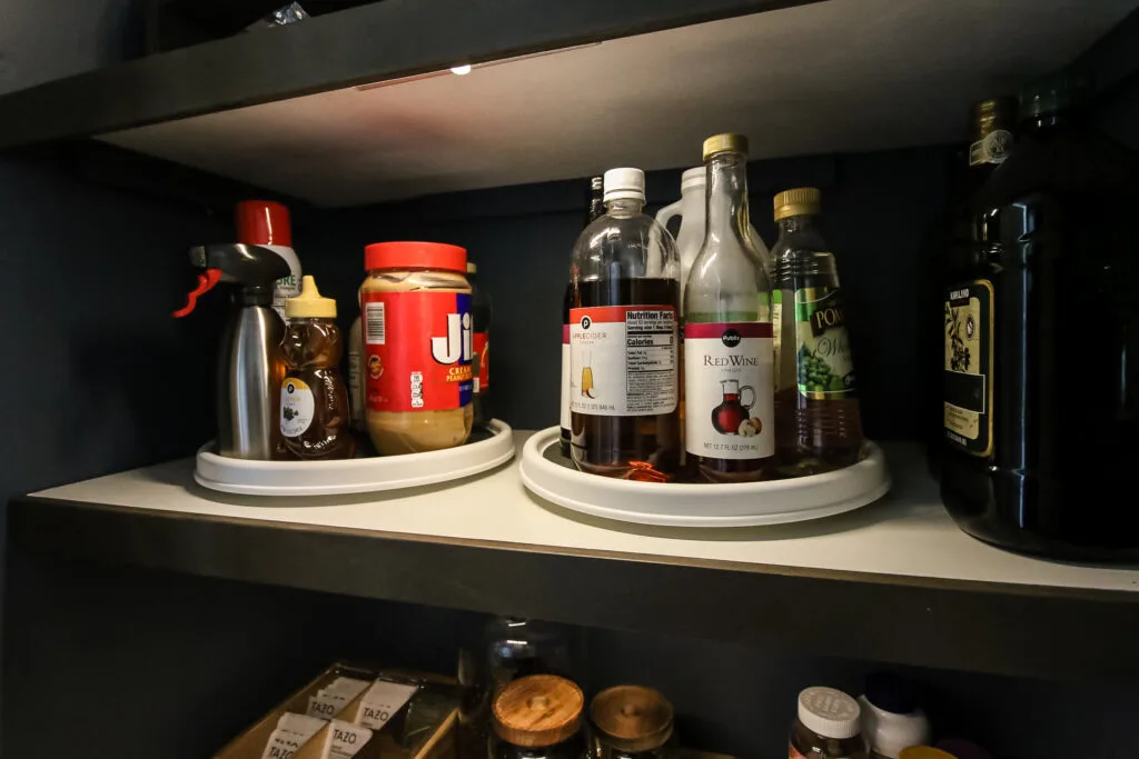 lazy susan in a small pantry