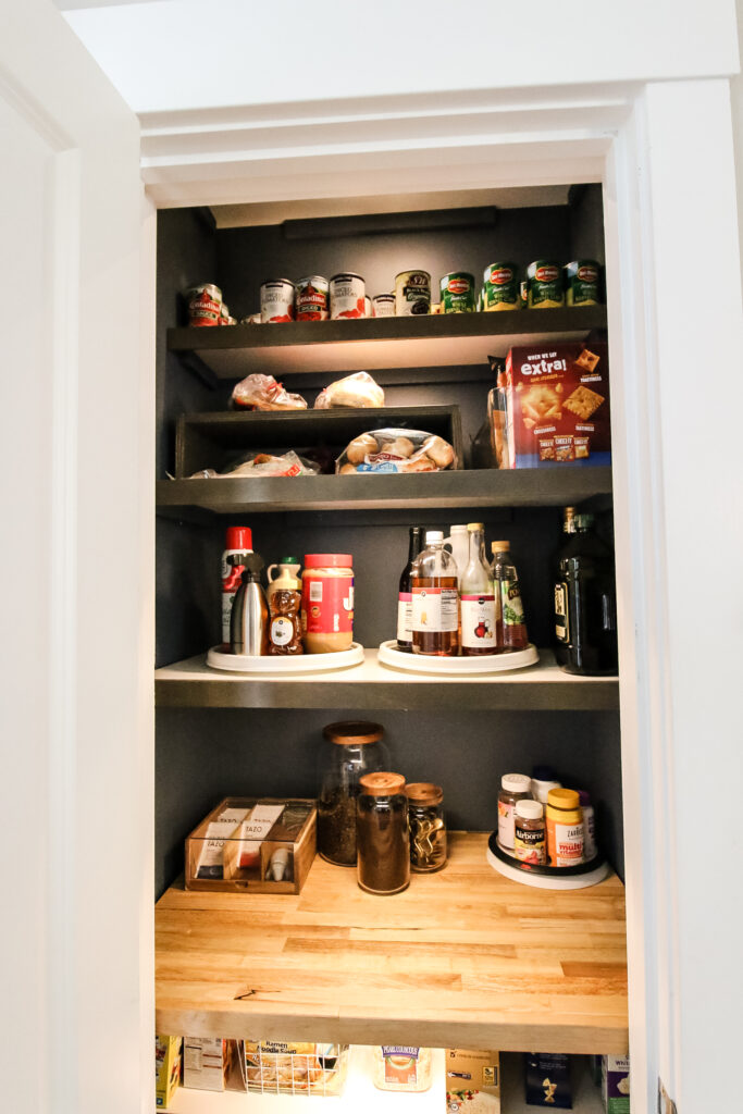 Organized small pantry