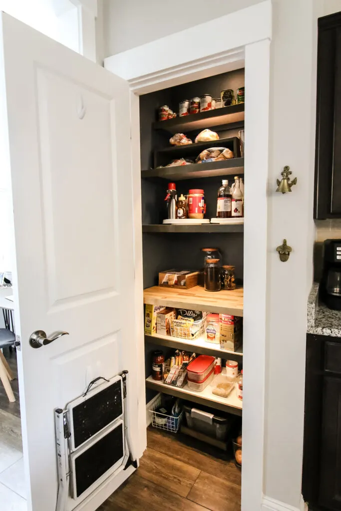 DIY organized small pantry
