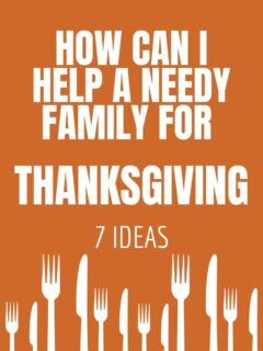 How can I help a needy family for Thanksgiving?