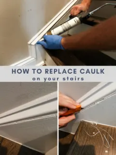 How to replace caulk on stairs - Charleston Crafted