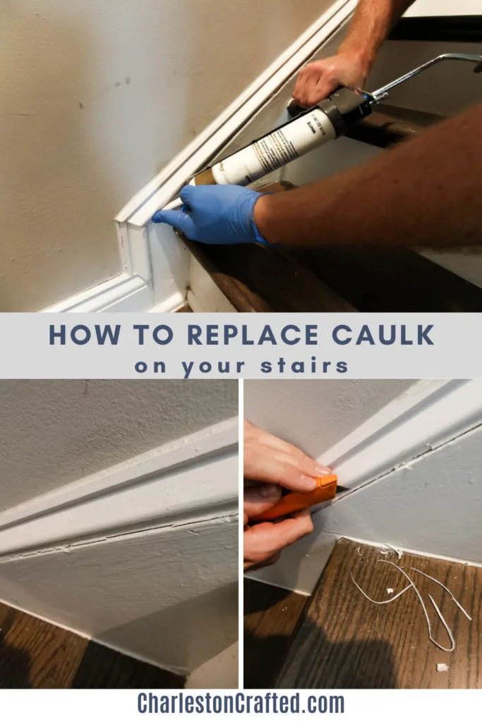 How to replace caulk on stairs - Charleston Crafted