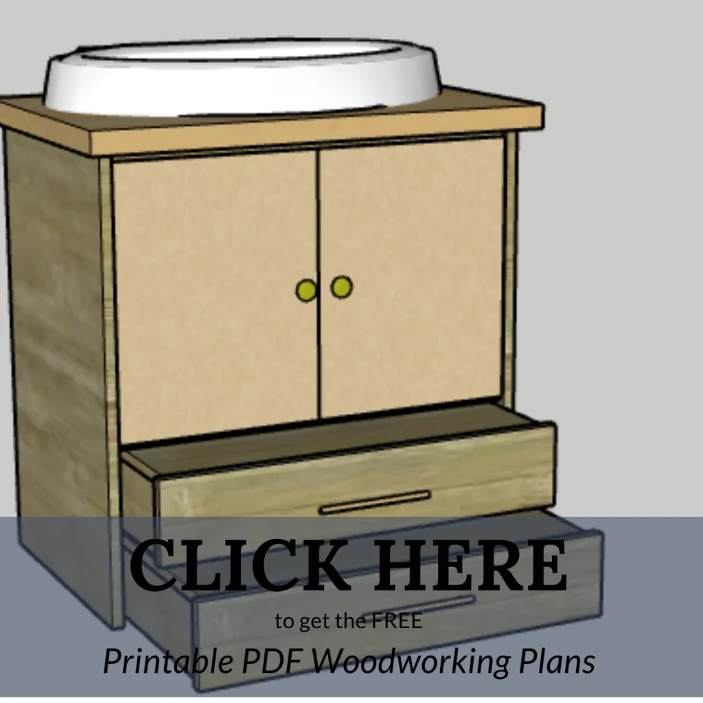 Click to get free plans for pedestal vanity