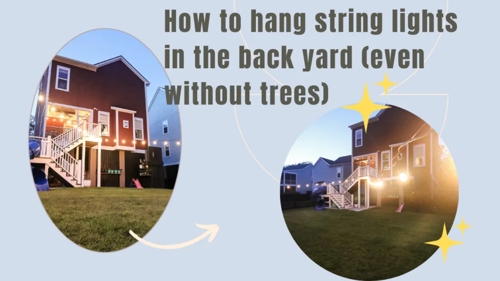 Link to video on how to hang string lights without trees
