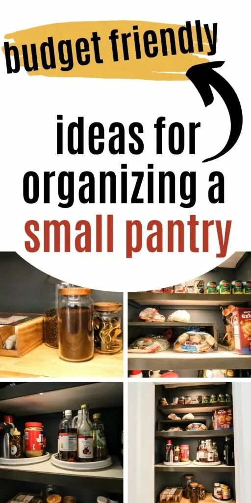 budget friendly ideas for organizing a small pantry