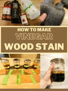 how to make vinegar wood stain
