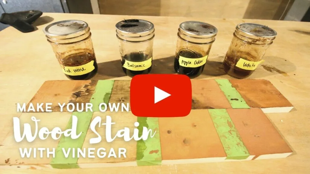 make your own wood stain with vinegar youtube thumbnail blog