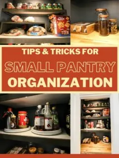 tips and tricks for small pantry organization