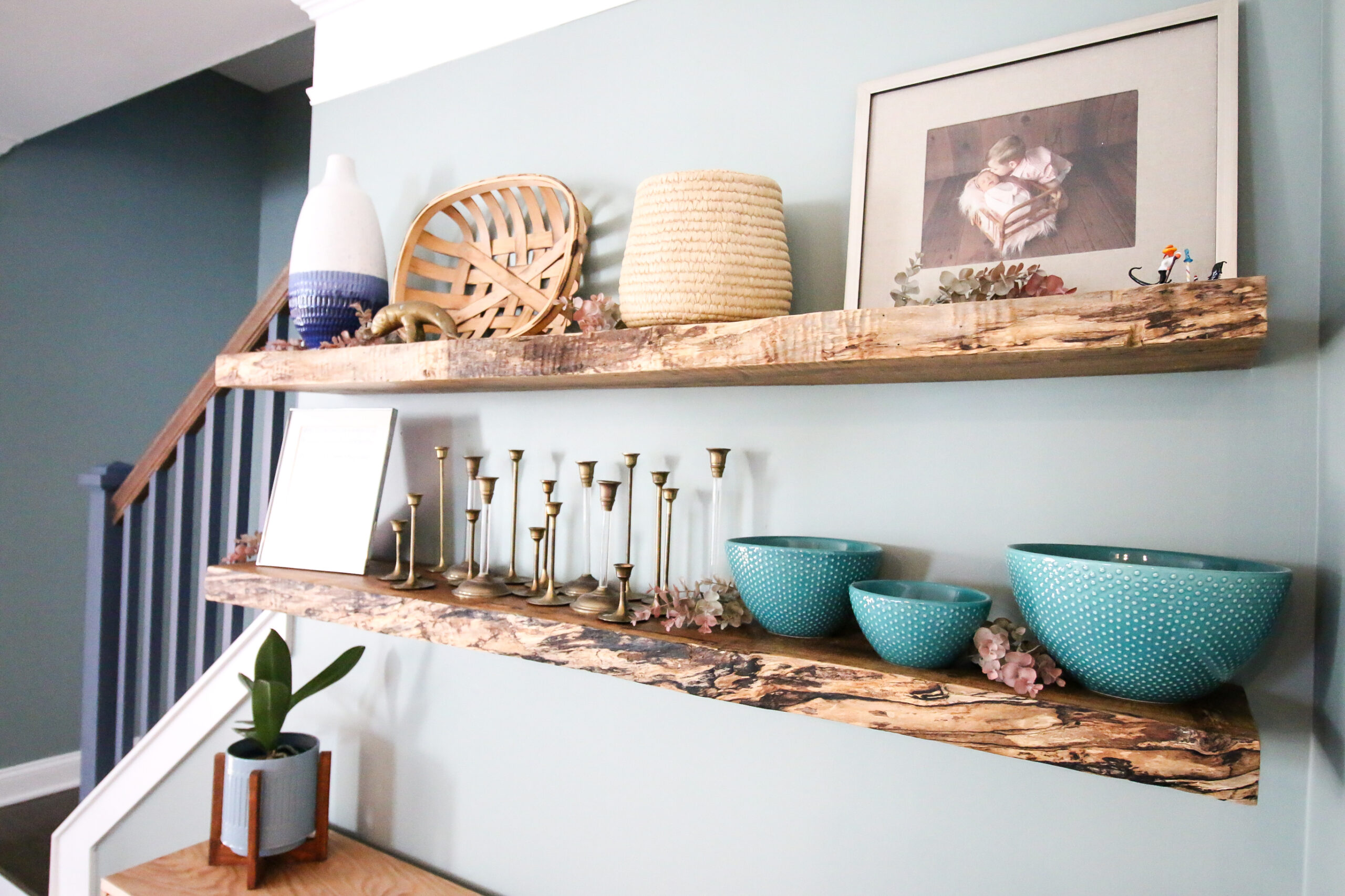 DIY Hanging Kitchen Shelf