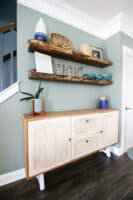 How to build a DIY buffet table with fluted doors