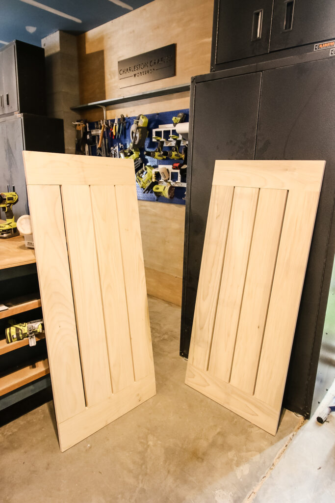 Top and bottom panels of coffee table