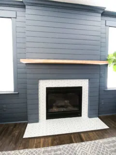 How to make a DIY shiplap fireplace - Charleston Crafted