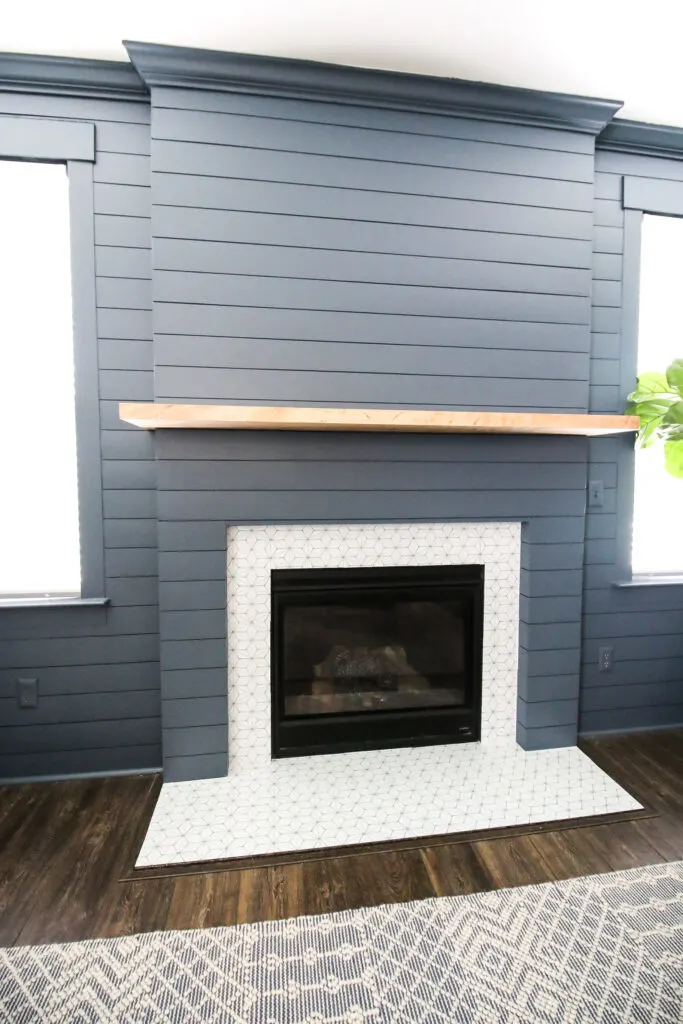 How to make a DIY shiplap fireplace - Charleston Crafted