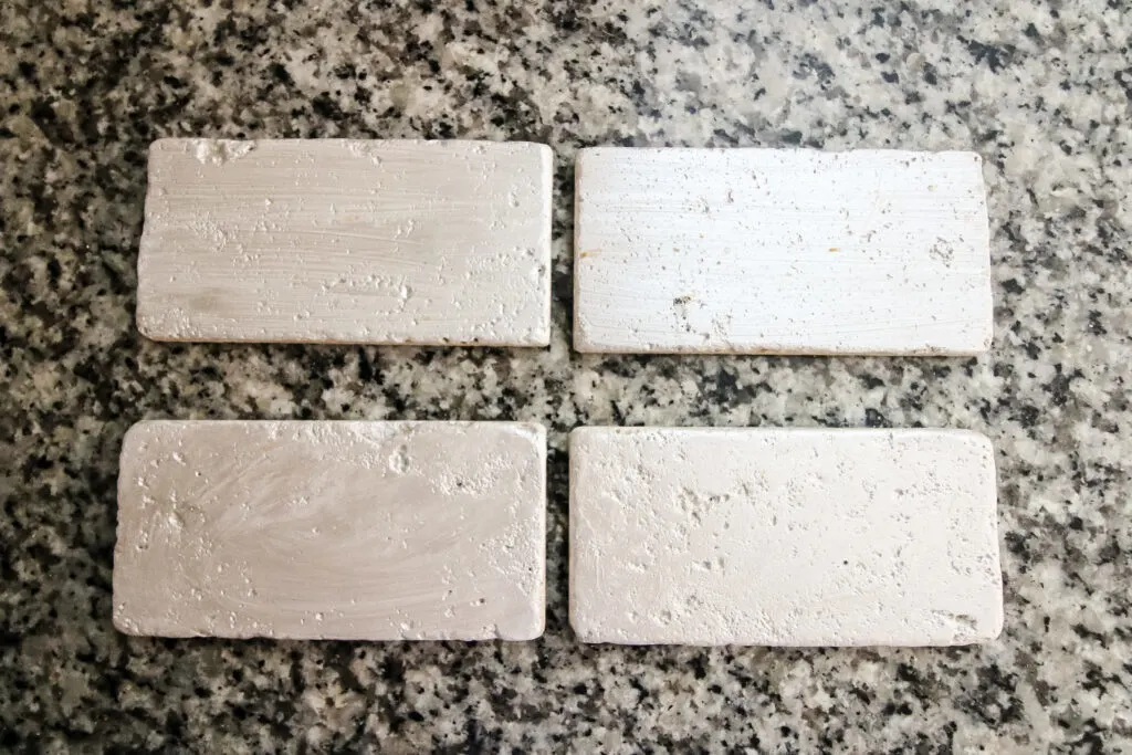 tiles samples with paint options