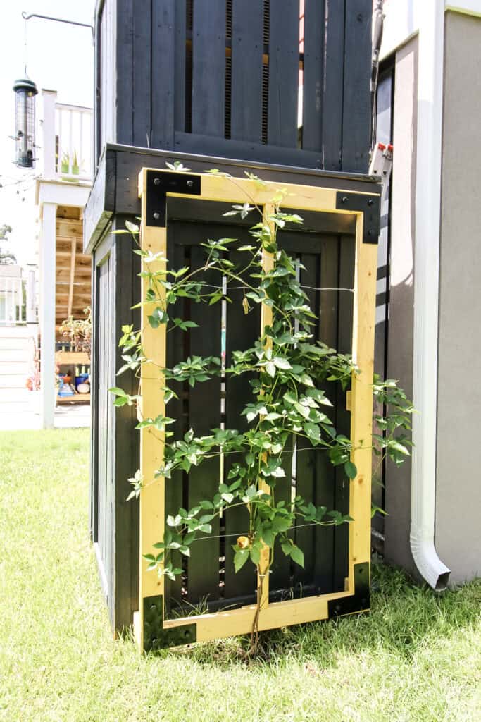 How to build a wooden wire trellis - Charleston Crafted