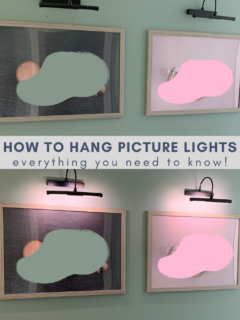 how to hang picture lights