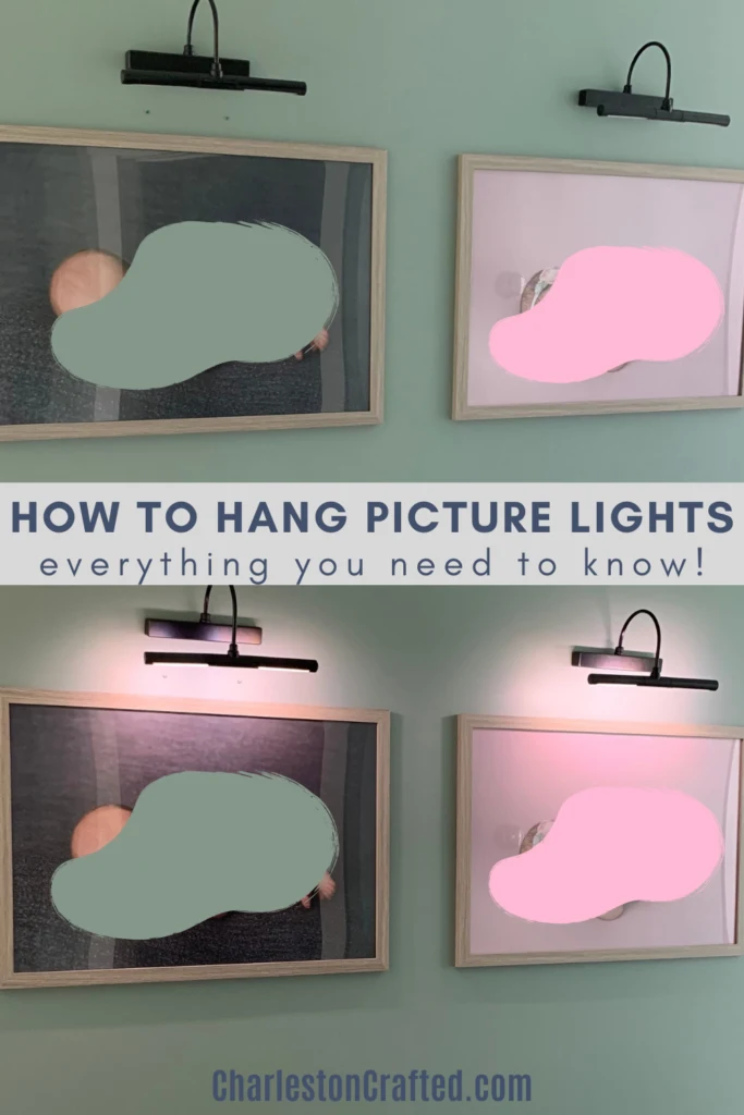 how to hang picture lights