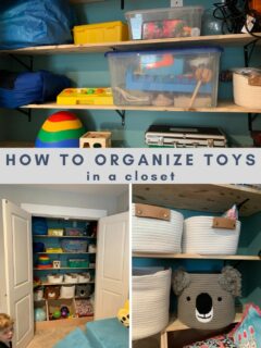 how to organize toys in a playroom closet