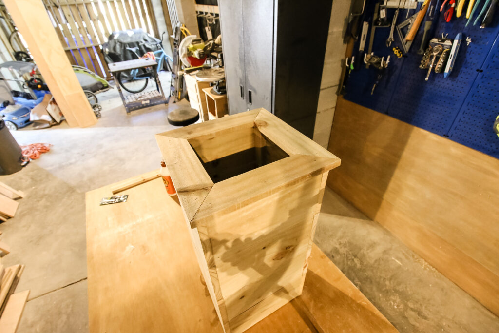 Top lips attached to planter box