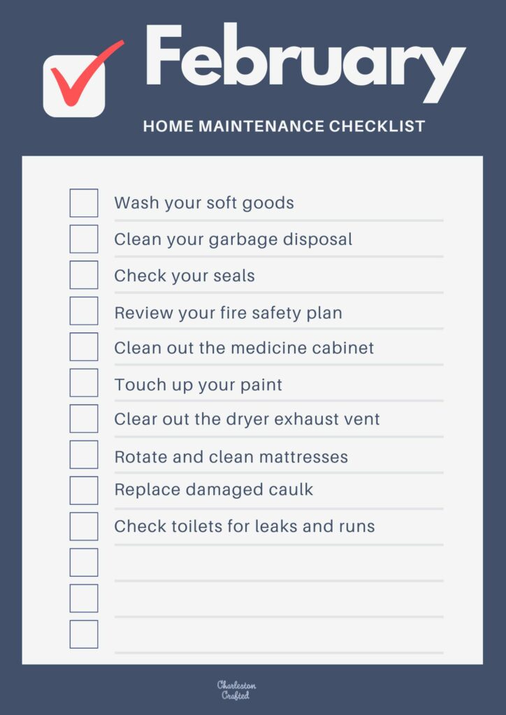 February Home Maintenance Checklist