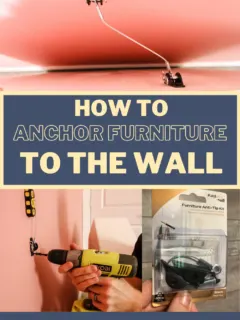 How to anchor furniture to the wall - Charleston Crafted