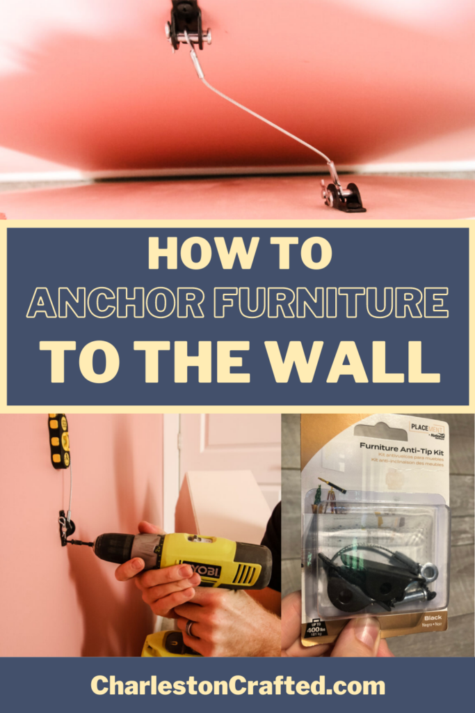 How to anchor furniture to the wall - Charleston Crafted