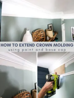 How to extend crown molding with paint - Charleston Crafted