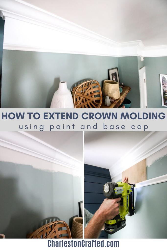 How to extend crown molding with paint - Charleston Crafted