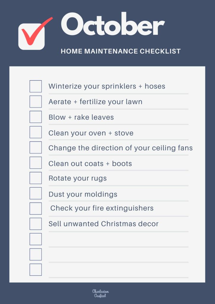 October Home Maintenance Checklist (1)