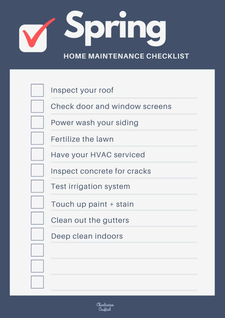 Spring Home Maintenance Checklist
