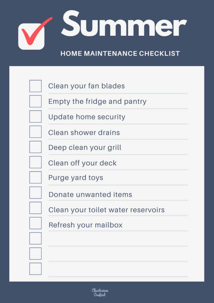Summer Home Maintenance Checklist