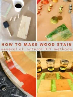 how to make wood stain - several all natural diy methods