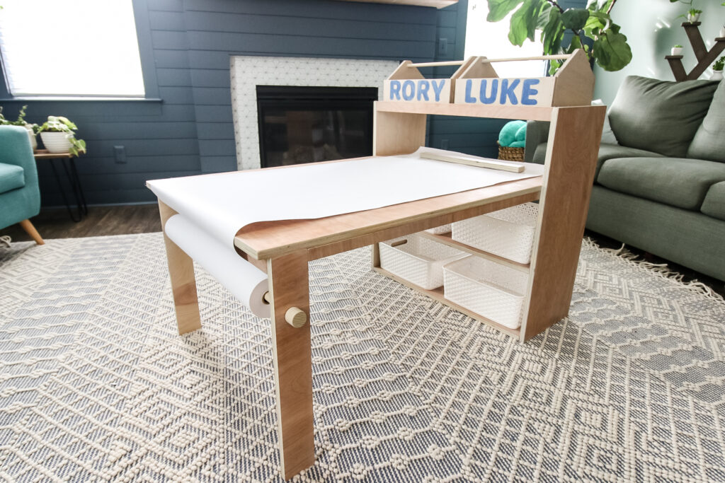 How to build a DIY kid's arts and crafts table - Charleston Crafted