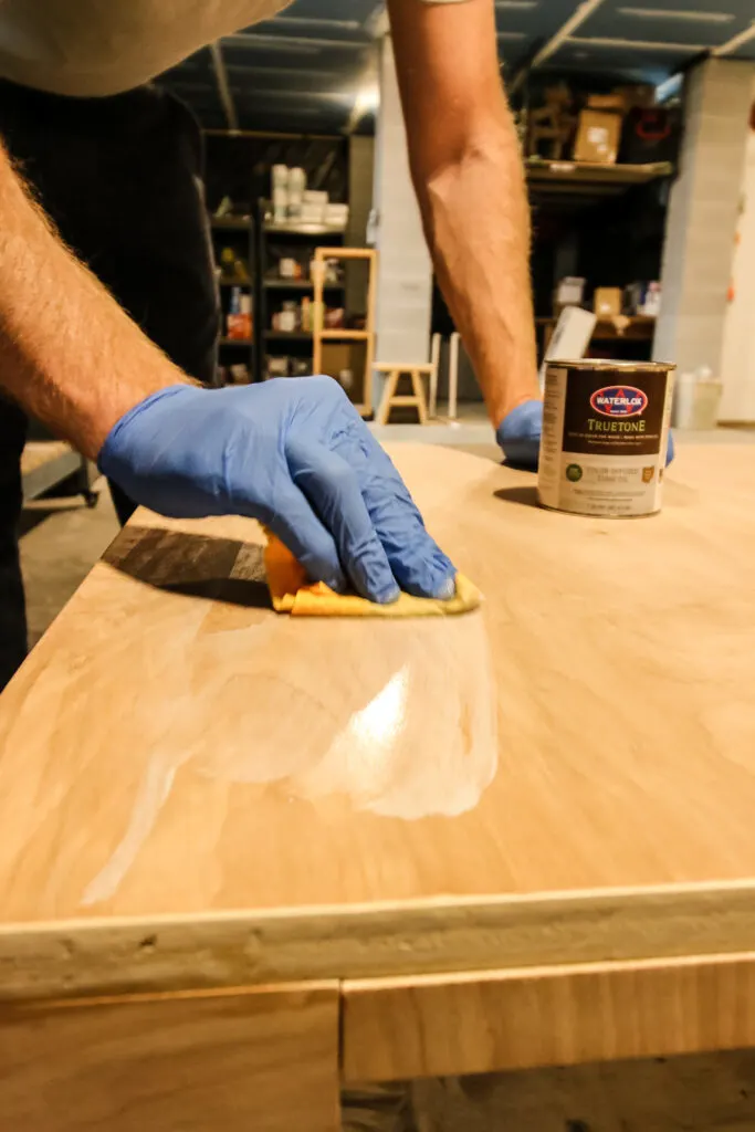 Adding Waterlox Truetone buff in tung oil