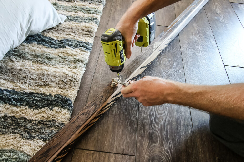 Removing old handrail brackets from railing