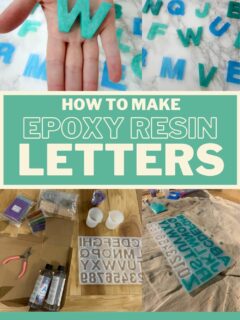 how to make epoxy resin letters