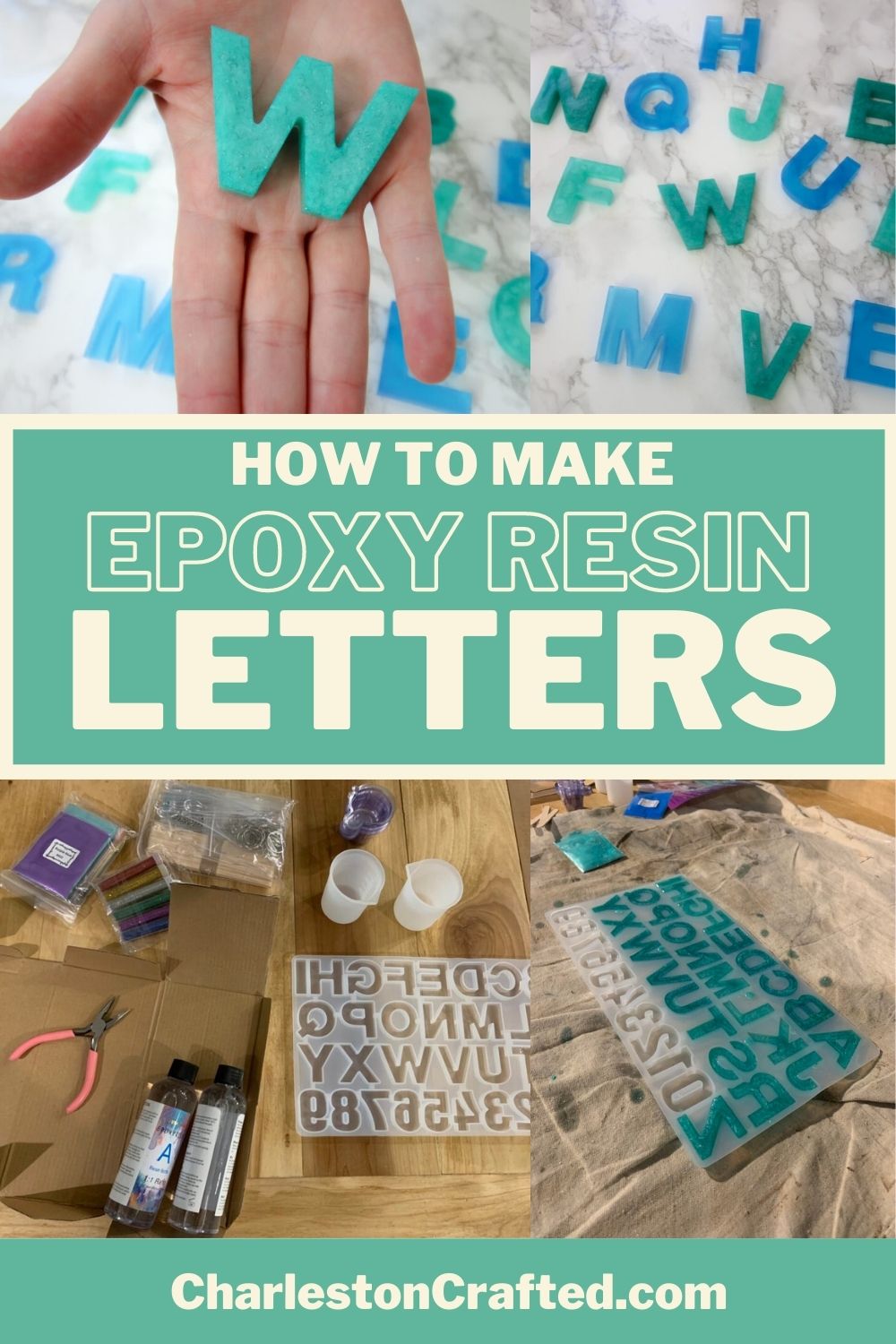how to make epoxy resin letters