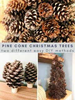 pine cone christmas trees diy