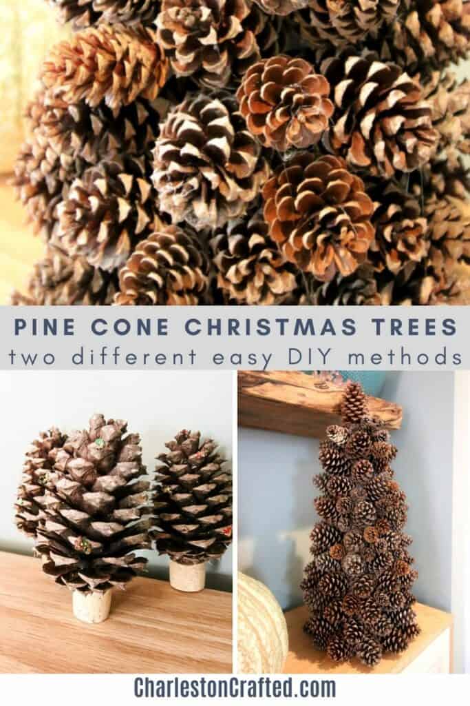 pine cone christmas trees diy