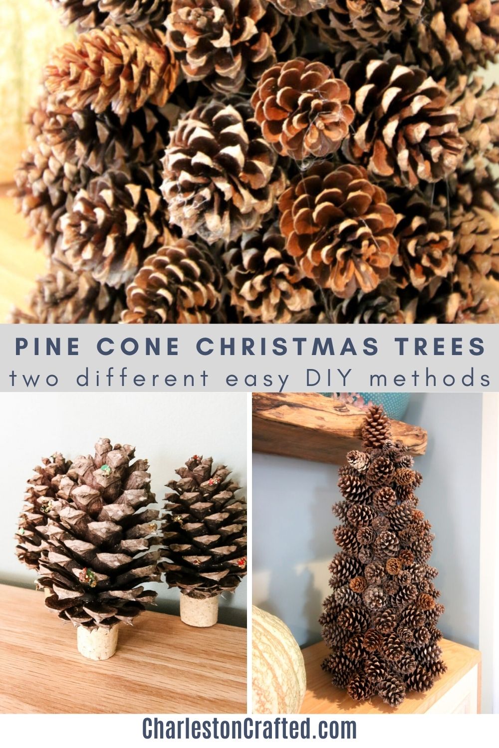 pine cone christmas trees diy