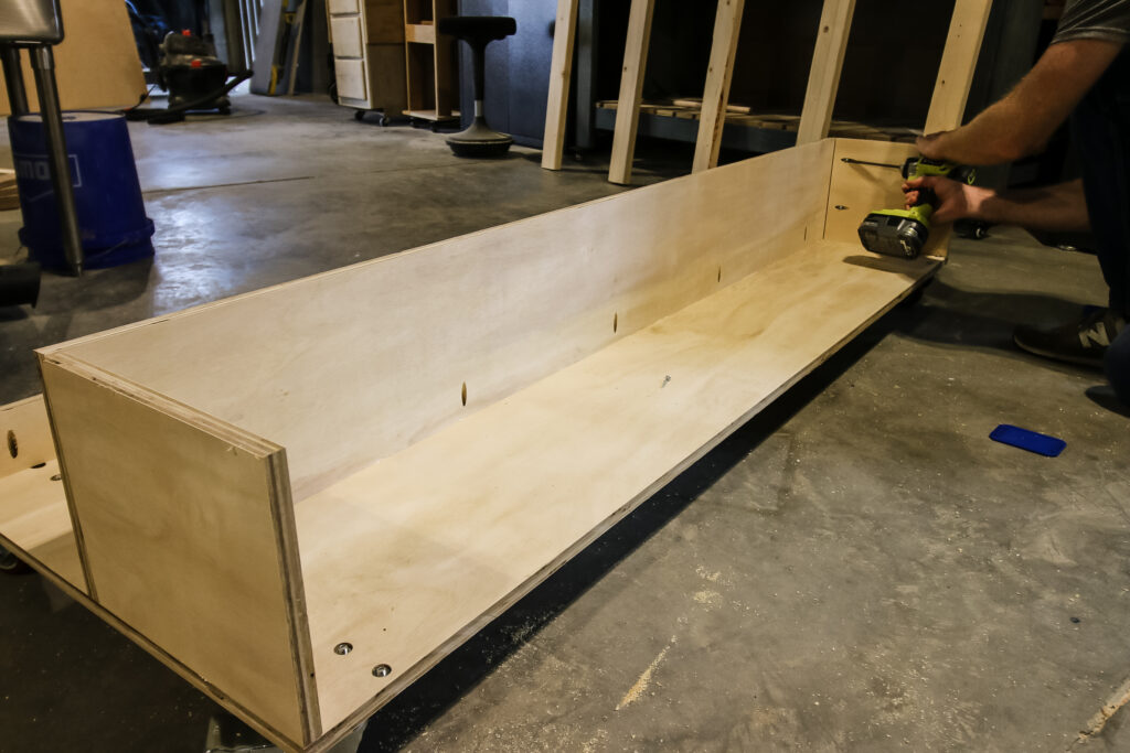 Building scrap wood cubbies for small cut offs