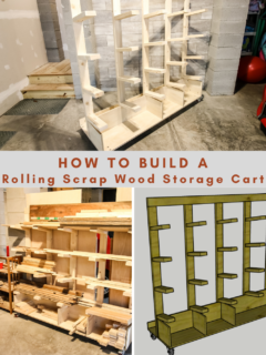 How to build a rolling scrap wood storage cart - Charleston Crafted