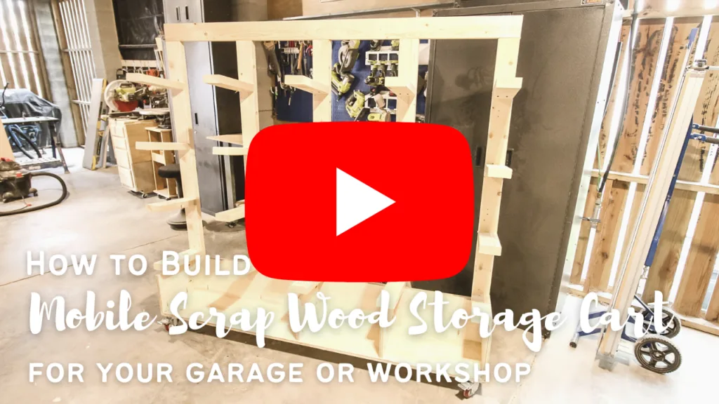 Link to YouTube video tutorial for scrap wood storage cart